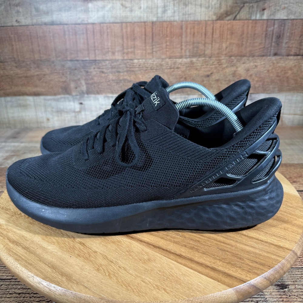 Kizik Shoes Mens 12 Black Sneaker Athens HandsFree Labs J3FC DATHBK02-10 Slip On